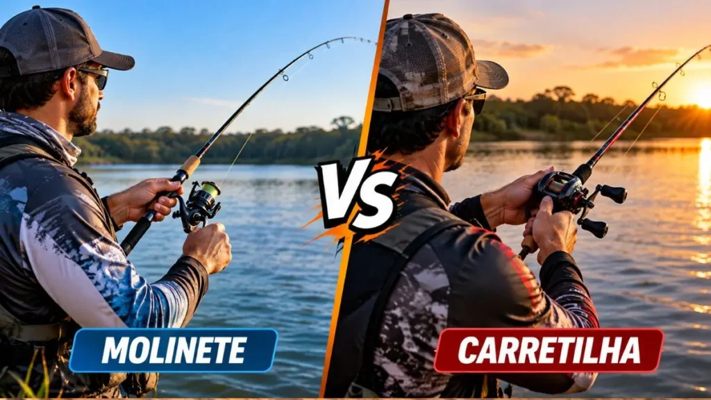 Equipamentos de pesca para iniciantes: o que comprar e como escolher 3 Molinete ou carretilha
